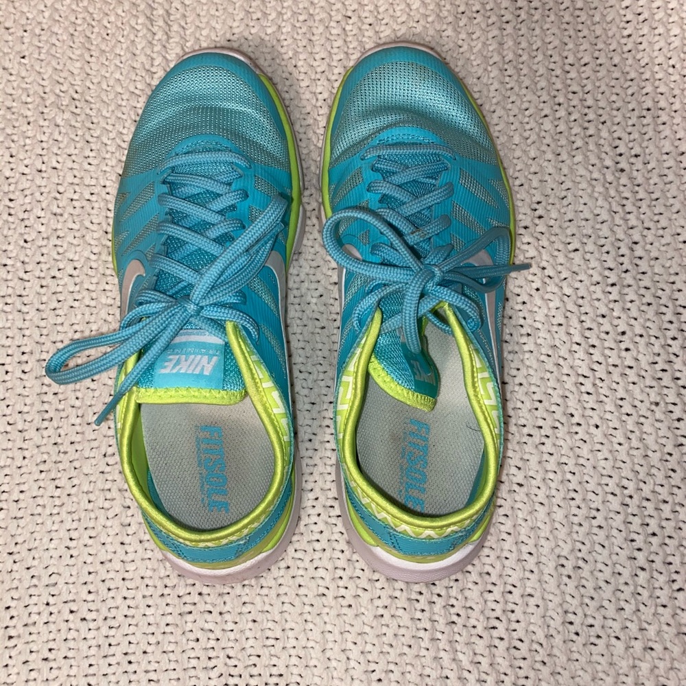 blue nike sneakers